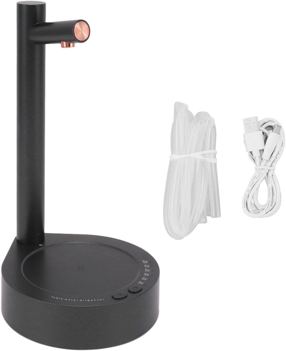 Automatische Waterfles Dispenser met Draagbare Pomp - 6 Niveau Water Output voor Thuis, Keuken en Kantoor