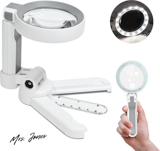 OBOVO Verbeter het leesvergrootglas 5 x met 50 heldere leds
