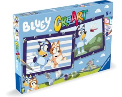 foto van Ravensburger - CreArt Serie Junior Bluey - Schilderen op Nummer voor Kinderen