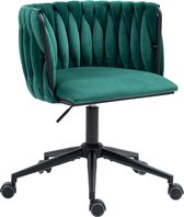 Bol.com Gotagee Bureaustoel woonkamerfauteuil 5 wielen draaistoel vrijetijdsstoel holle rugontwerp aanbieding