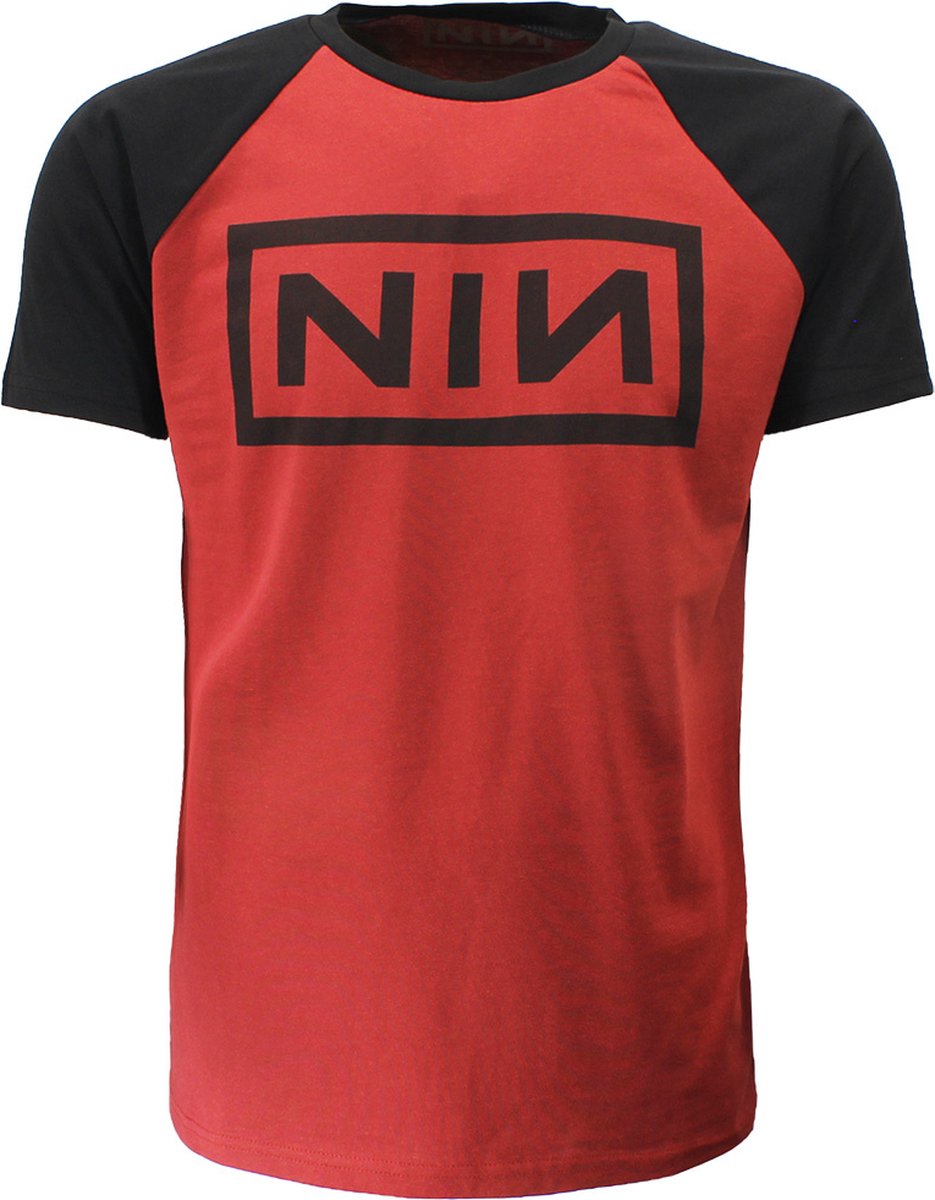 Nine Inch Nails Raglan Style Logo T-Shirt - Officiële Merchandise - S