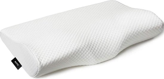 BOTC Beenkussen - Kniekussen voor in bed - 25.5x20.5x15 cm - Zijslaapkussen - Schootkussen - Kniekussen voor Zijslapers - Wit
