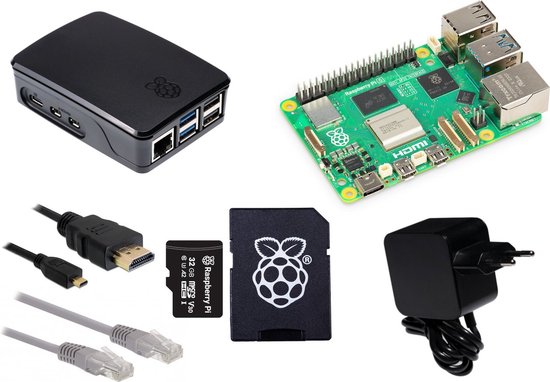 Raspberry Pi 5 - 16Gb - Starterpack - Zwart