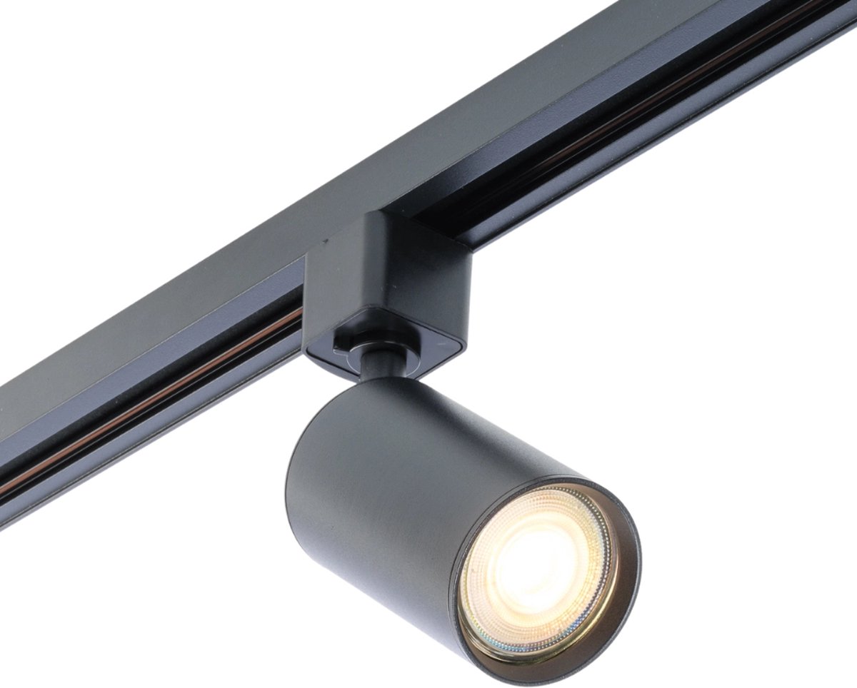 Qub Focus III - Losse Railspot 1-Fase – Zwart – GU10 – Geschikt voor QUB Railverlichting sets