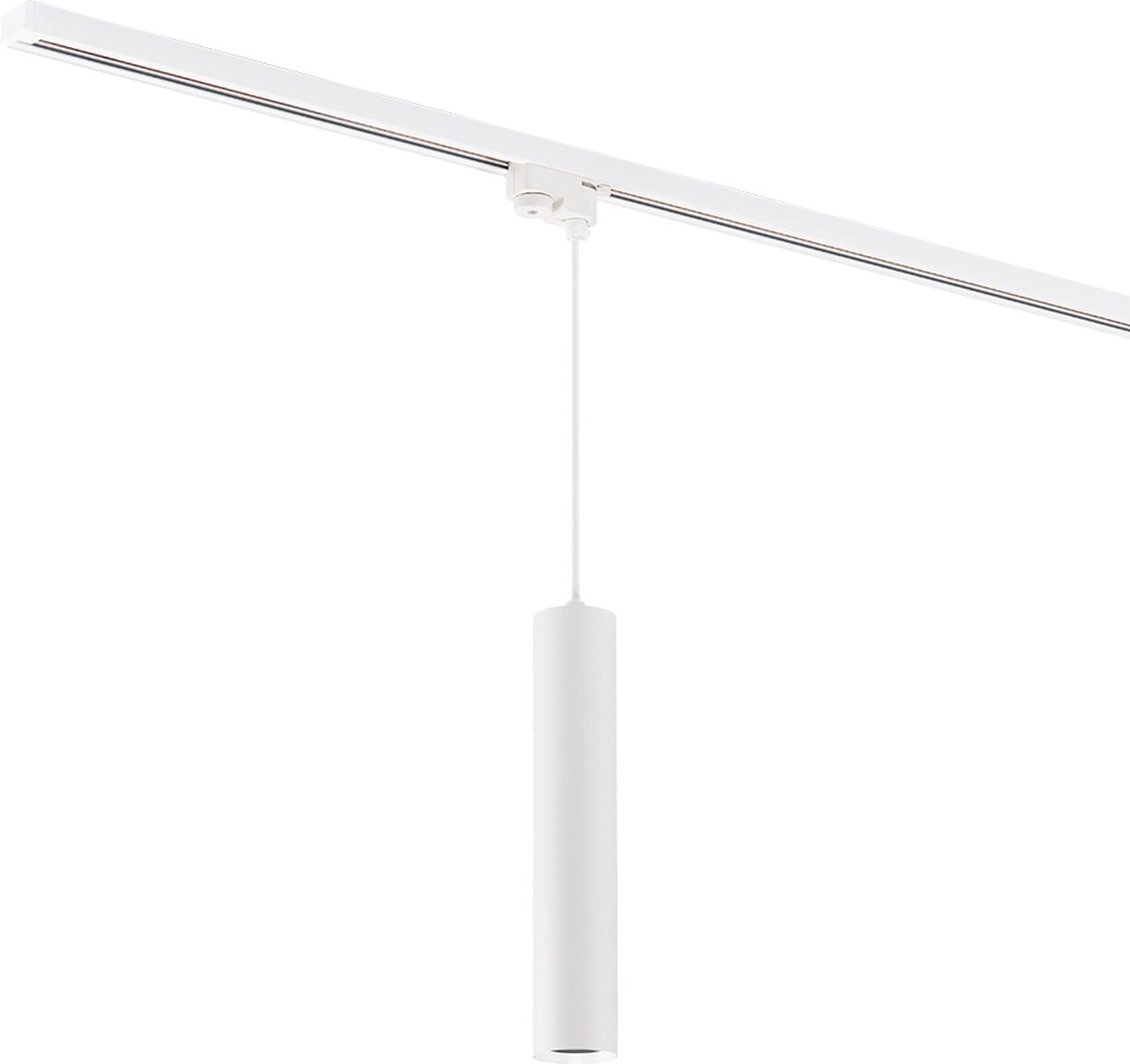 Qub Focus Tube Hanglamp voor 1-fase rail - GU10 - Wit