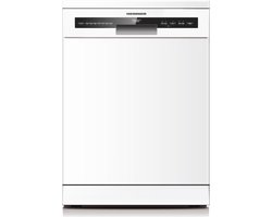 Heinner HDW-FSM60714AWD+++ Vrijstaand Vaatwasser – 14 Couverts – Automatische Deuropening – Digitaal Display – 7 Wasprogramma’s – AquaStop – Wit – 5 Jaar Garantie