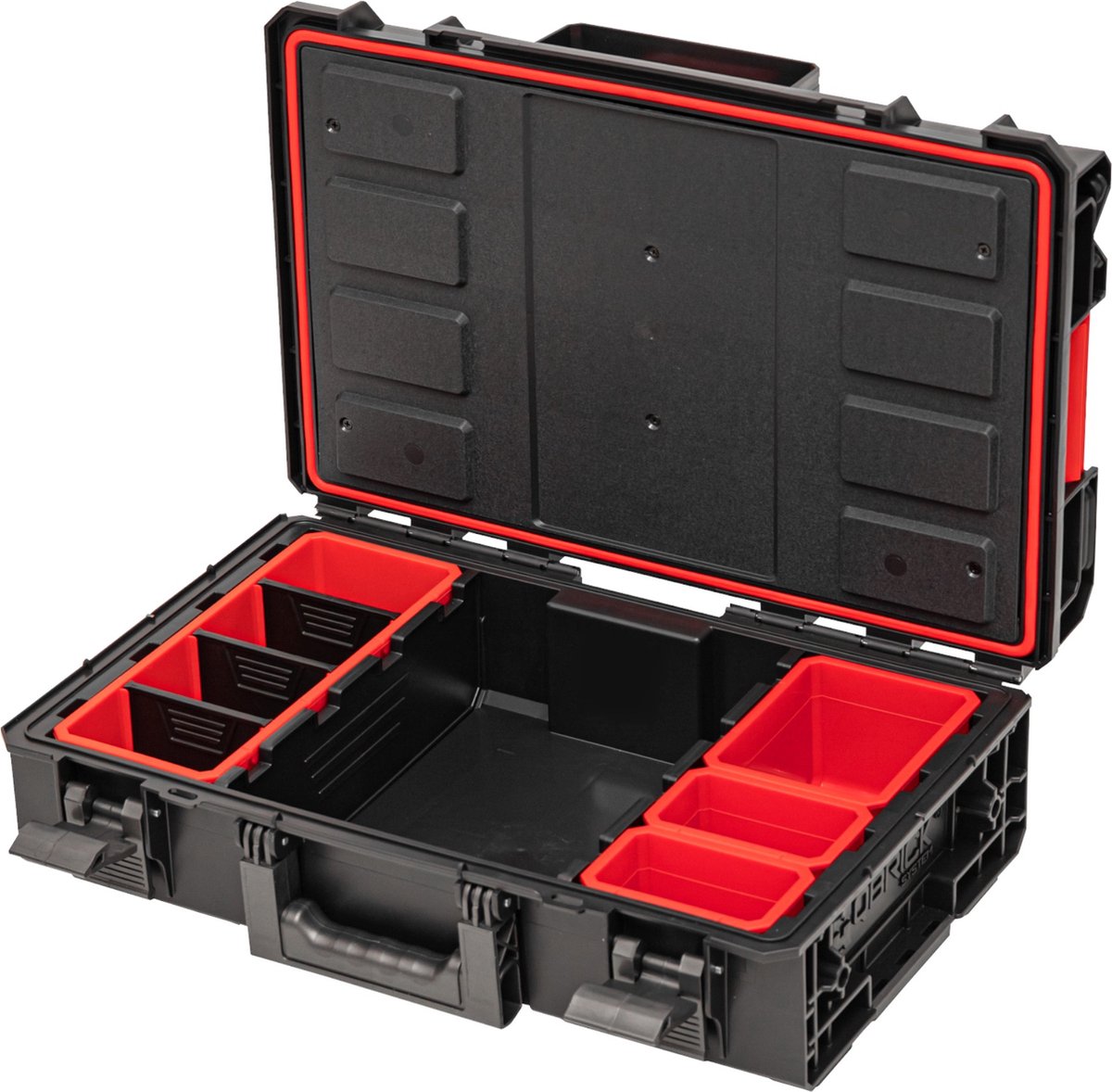 Toolbrothers RHINO XXL gereedschapskoffer ECO Basic hoogte M 15,4 l IP66 met uitneembare scheidingswanden + boxen