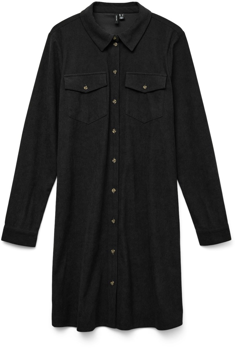 VERO MODA - VMVILJA CORDUROY L/S POCKET DRESS EXC GA - Dames - Mini jurken