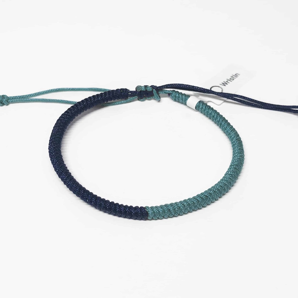 Wristin - Tibetaanse armband split donkerblauw/turquoise