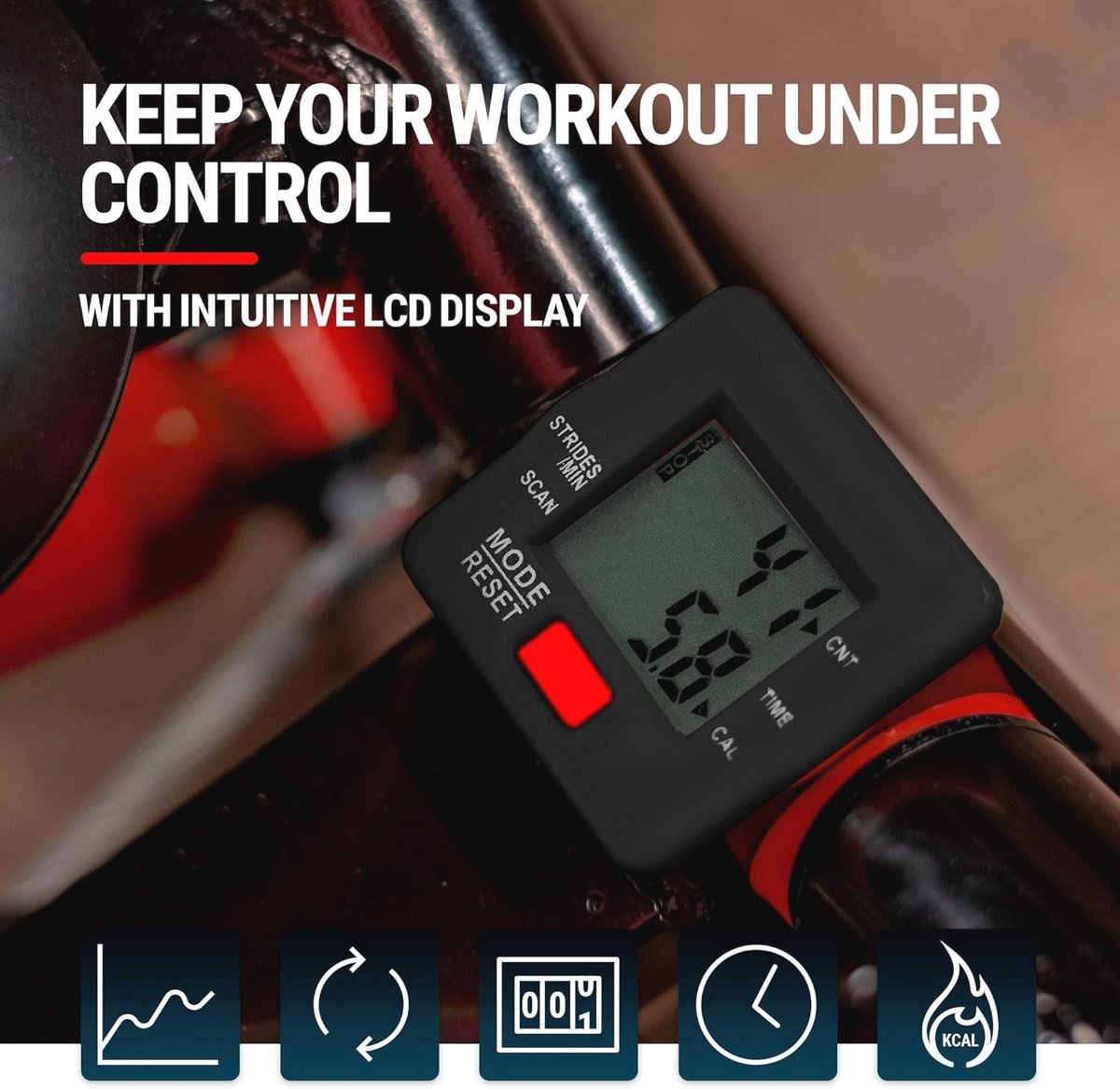 Stepper Fitnessapparaat voor Thuis - Volledige Lichaamstraining met Trainingscomputer