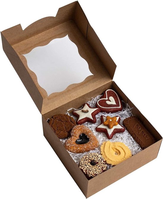 Cupcakedozen met Prints of Kraft met Venster | Westland Verpakkingen - Westland Verpakkingen