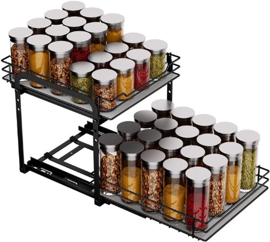 Over Magnetron Plank, Keuken Planken Counter Top Organizer, Verstelbare Heavy Duty Utility Opslag Plank Met Haken, Pot Pan Grill Opslag Rekken Voor Keuken
