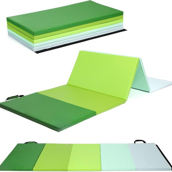 Eyepower Weichbodenmatte 220 X 110 X 5 Cm - XL Turnmatte Für Zuhause - Faltbare Gymnastikmatte Bodenturnmatte Klappbare Fitnessmatte Fallschutzmatte Fuer Kinder S0t2s00n