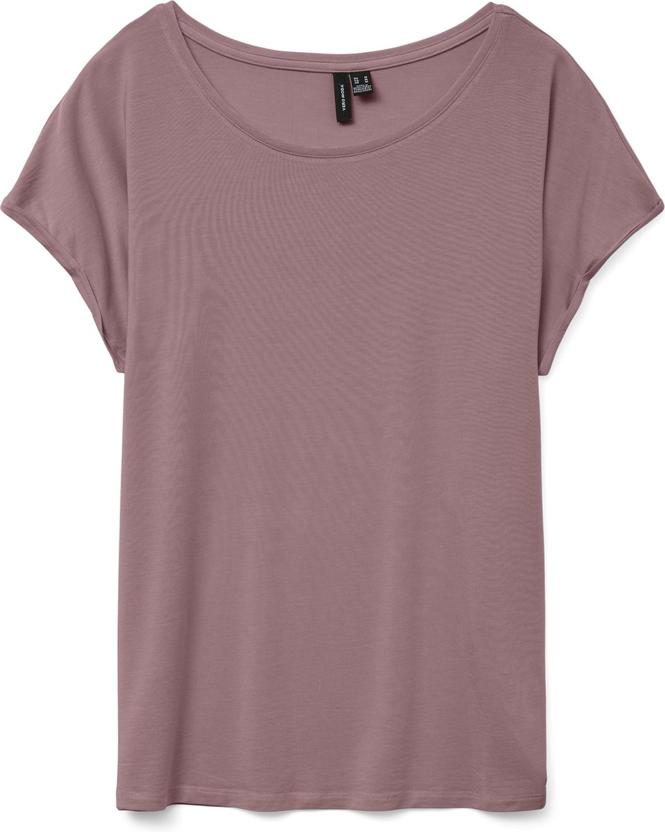 Vero Moda T-shirt Vmava Plain Ss Top Gajrs Noos 10284468 Nostalgia Rose Dames Maat - XXL
