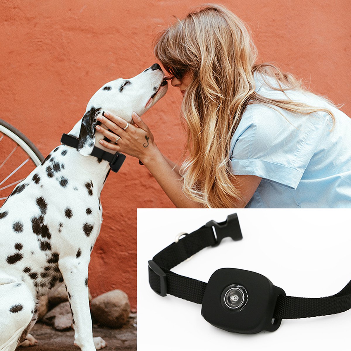 Fiorky GPS-tracker Voor Honden En Katten – Directe Locatie-update, Waterdicht, Werkt Met App (CR2032)
