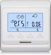 Bol.com LCD digitale programmeerbare inbouw kamerthermostaat vloerverwarming - slimme thermostaat 230V AC 3A/5A/10A aanbieding