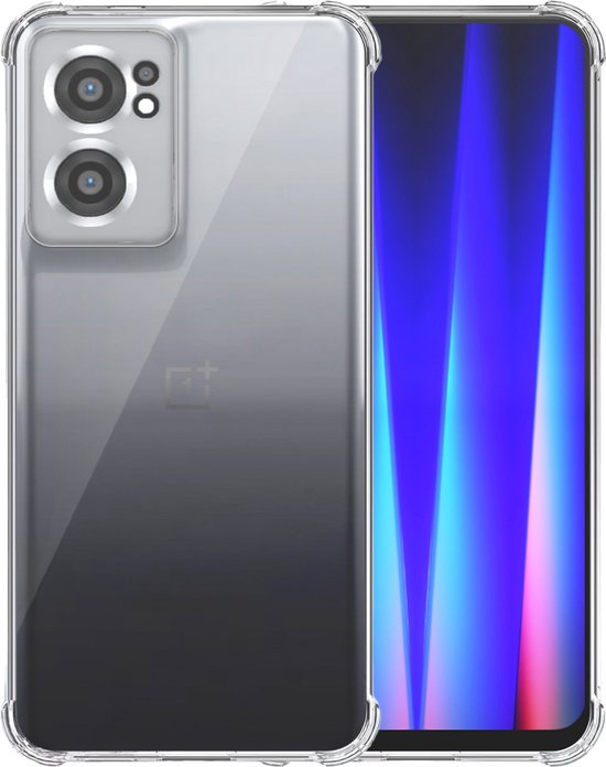 Coque transparente pour OnePlus Nord CE 2 - Coque antichoc en Siliconen TPU avec bord pare-chocs - Smartphonica compatible avec OnePlus Nord CE 2 5G