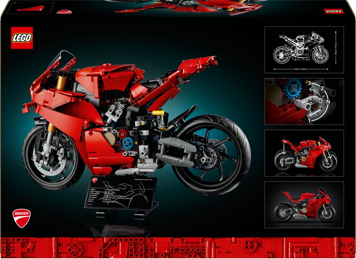 LEGO Technic - Ducati Panigale V4 S motor - 42202 — afbeelding 15