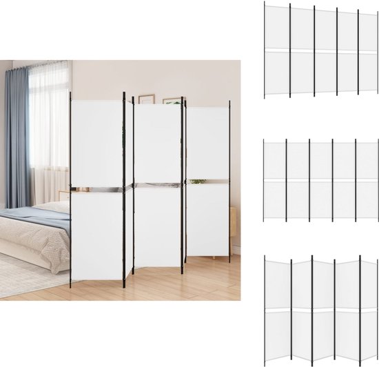 Kamerscherm Inklapbaar VidaXL Kamerscherm Met 4 Panelen 140x165 Cm Stof Crème Kamerscherm 3 Panelen Stof