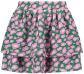 B.Nosy zomer rok meisjes - groen/roze AOP - 2-laags - Ruth