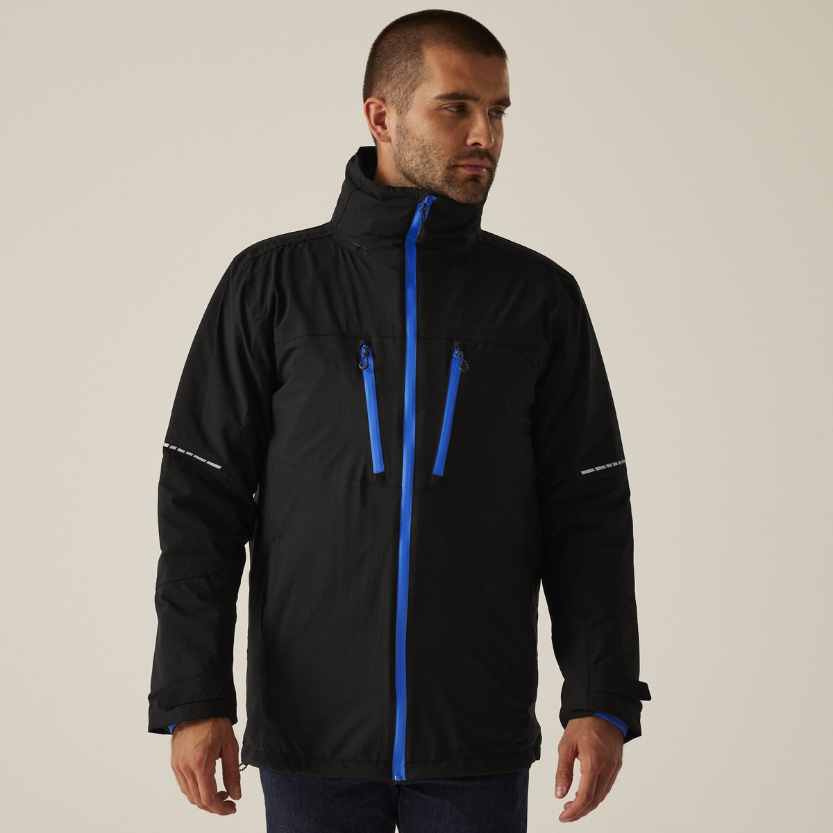 Regenjas Wandelen Heren Isolatie X-pro Evader 3-in-1 Oranje
