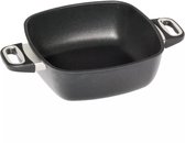 Bol.com AMT Gastroguss Diepe vierkante pan - Handgegoten aluminium - 26 x 26 x 9 cm - Geschikt voor inductie - Met zijgrepen aanbieding