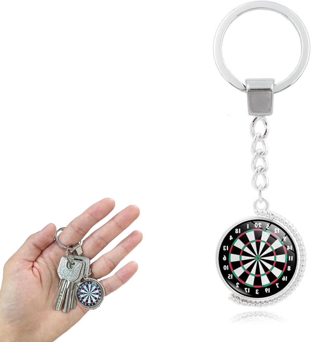 Darts Sleutelhanger - Metaal Dartbord Decoratie