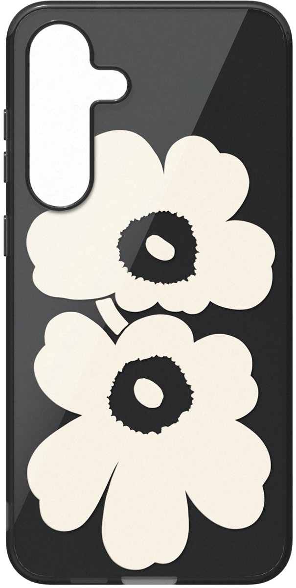 Samsung Galaxy S25+ kunststof hoesje, beige/zwart