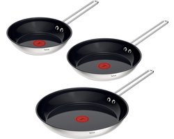 Tefal Nordica Ceramic - Koekenpannenset - Ø20/Ø24/Ø28 cm - PFAS-vrij - Keramisch - Geschikt voor Inductie
