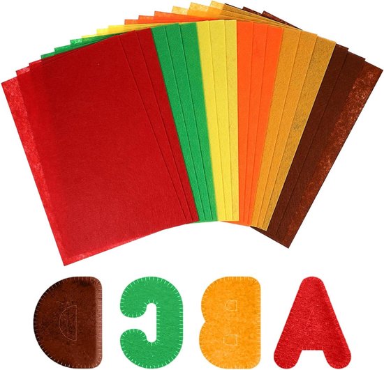 18 Stuks Kleurrijke Viltvellen Voor Ambachten