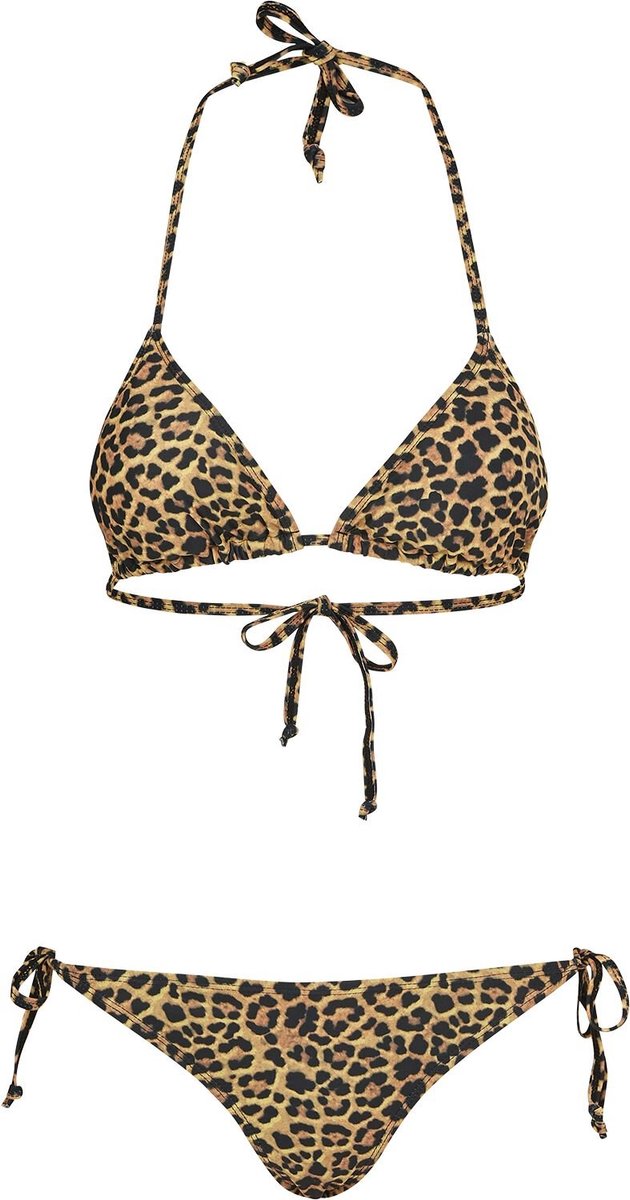 Urban Classics Leo Bikini Dames Bikini Set – S Zwart