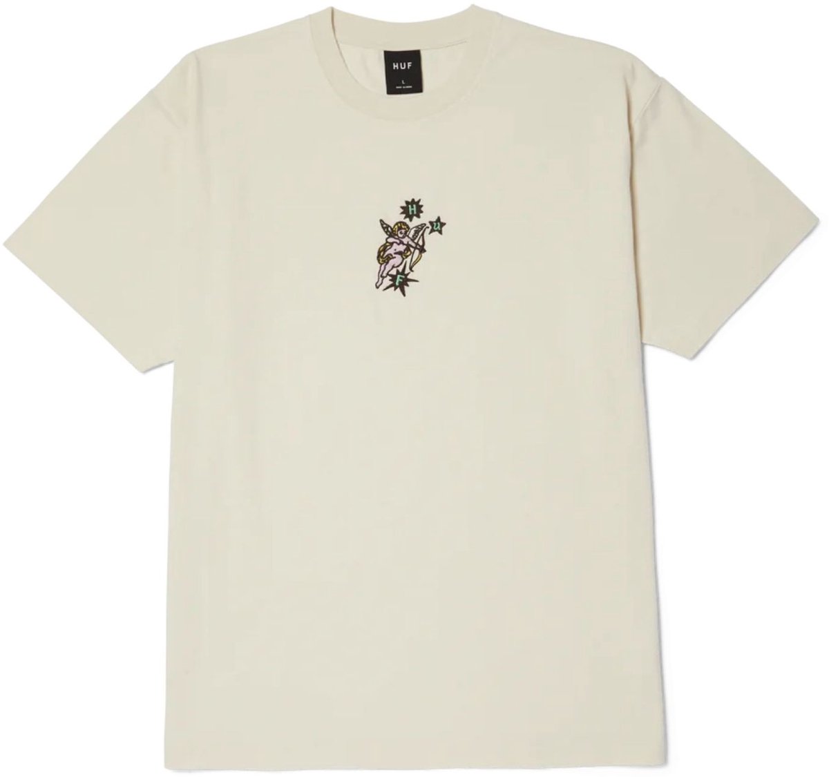 HUF Cupid S/S Washed Casual T-shirt Heren Beige M