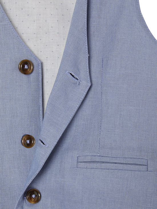Vertbaudet Veste sans manches de cérémonie garçon en coton/ lin