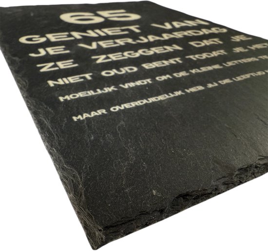 65e anniversaire - Ardoise - Cadeau 65e anniversaire - Décoration 65e anniversaire - Cadeau - Cartes-cadeaux - 65e anniversaire