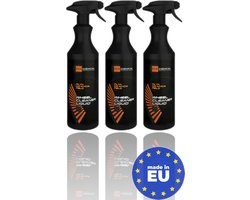 ECO CHEMICAL Professionele Velgenschoonmaakmiddel - Velgenreiniger Spray Set - 3x1000 ml - Remstof Verwijderend - Snelwerkend - Voor Alle Velgtypen