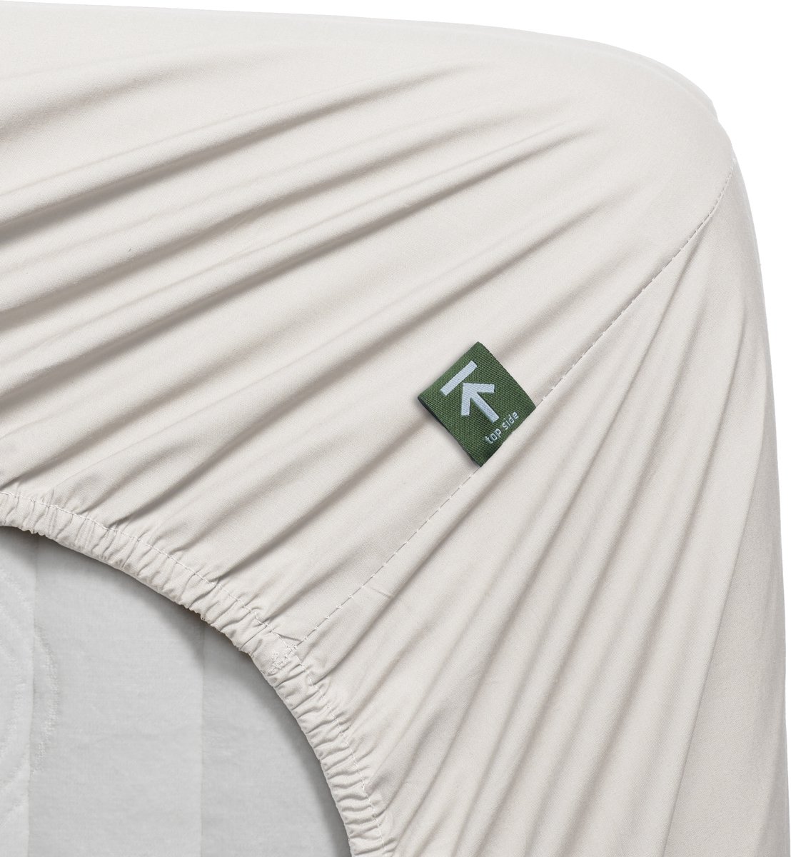 Beddinghouse - Percale katoen - Hoeslaken - 180x210 cm - Gebroken wit