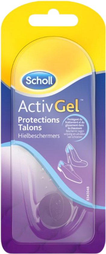 Scholl ActivGel Hielbeschermers - Hakbeschermers - Hielzooltjes Schoenen - Inlegzolen Pumps - Schoenverkleiner Hiel - One Size - 1 Paar