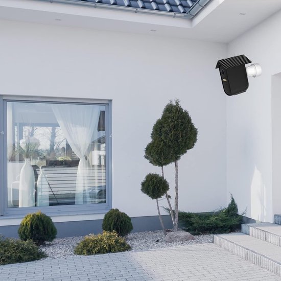 2 stuks - Camera siliconen beschermhoes - Bewakingscamera beschermhoes - geschikt voor EufyCam 2C - Bescherming - Weerbestendige siliconen behuizing - Zacht - Zwart+Wit van EufyCam — afbeelding 4