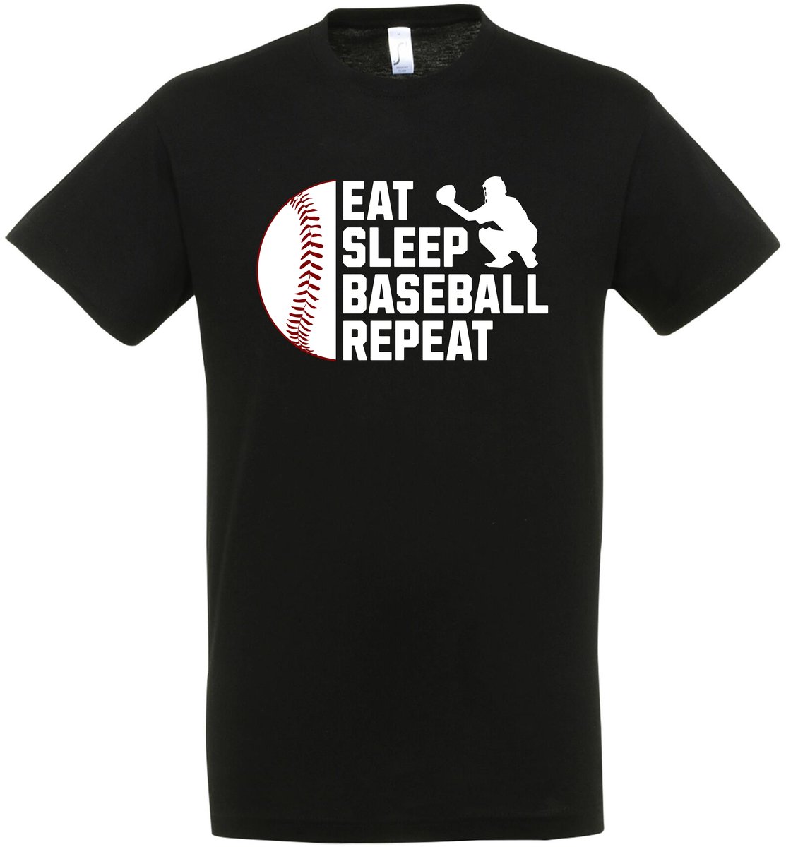 Eat Sleep Baseball Repeat T-shirt - Honkbal T-shirt - baseball shirt - baseball jersey - Maat XXL