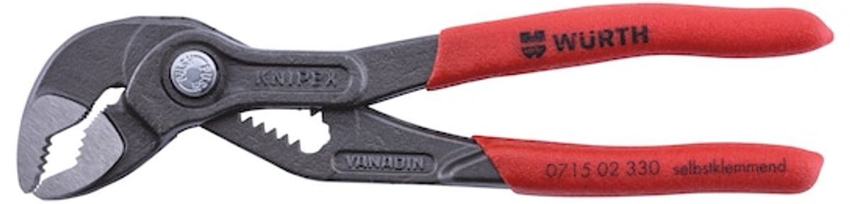 Wurth - Waterpomptang, drukknopverstelling - Waterpomptang DIN ISO 8976