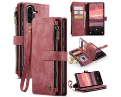 CaseMe Hoesje - Geschikt voor Samsung Galaxy A56 Hoesje - CaseMe C30 Book Case met Portemonnee - Rood