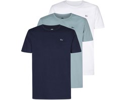 Petrol Industries Heren T-shirts 3-Pack - Ronde Hals - Korte Mouw - Katoen - Regular Fit - Multipack van 3 stuks - - Maat S