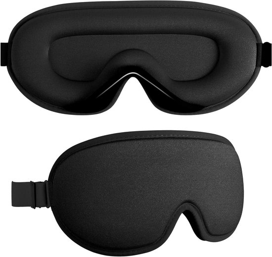 Slaapmasker Oogmasker Slaap voor Heren - 3D Slaapbril Vrouwen Nachtmasker Comfortabel oogbedekking Verstelbaar en Licht Blokkerend voor Mediteren/Reize