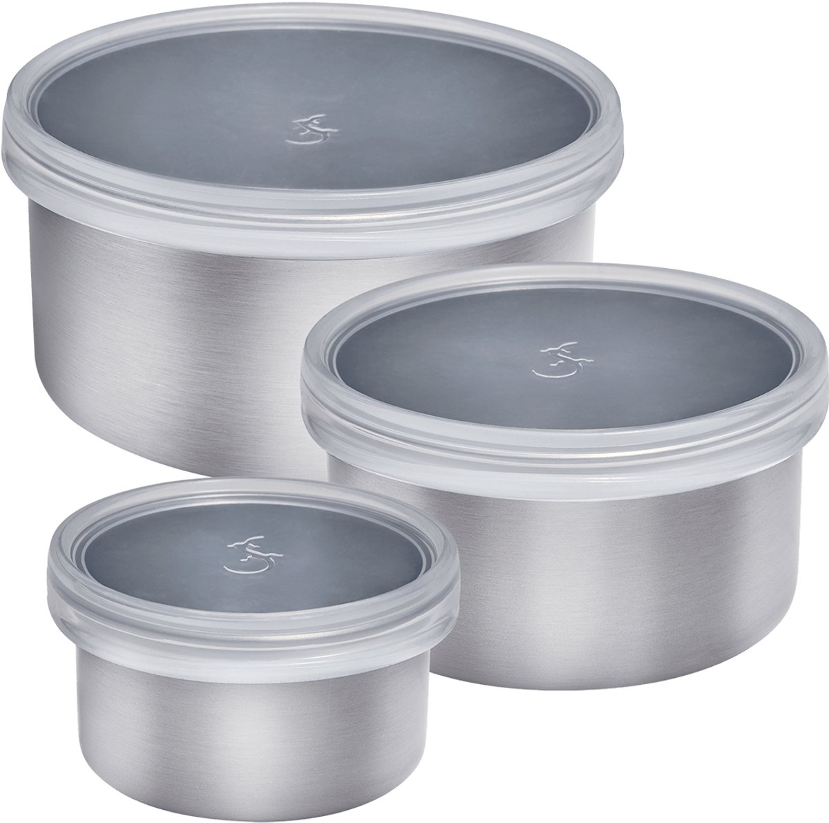 Lurch 00240885 Rond Container 0,7 l Roestvrijstaal 3 stuk(s)