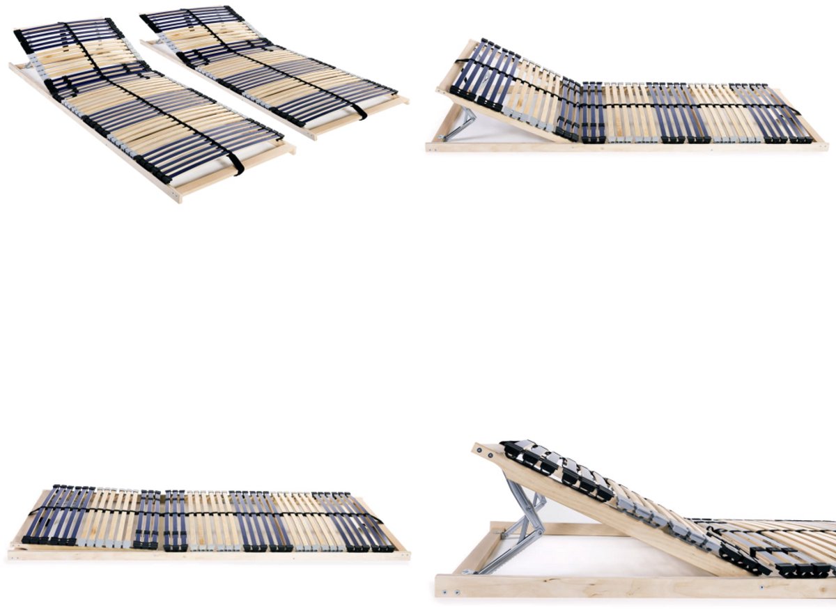 vidaXL Lattenbodem met 42 Latten 7 Zones 80x200 cm Bedden Bodem Bedbodem Bed