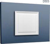 Panneau de porte aplati Elément Orac Decor D503 LUXXUS décoratif avec profil pour le mur et la porte