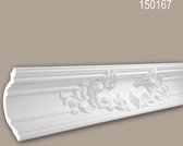Kroonlijst 150167 Profhome Sierlijst Lijstwerk rococo barok stijl wit 2 m