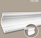Kroonlijst 150138F Profhome Sierlijst flexibele lijst Lijstwerk neo-renaissance stijl wit 2 m