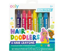 Ooly - Hair Doodlers - Hair Crayons - 6 Gekleurde haarkrijtjes - Makkelijk uitwasbaar