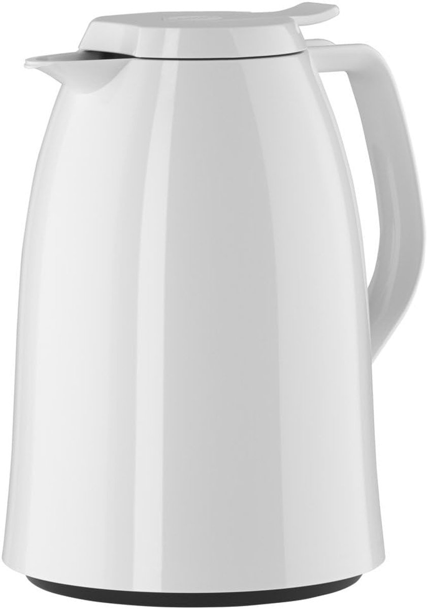 Thermoskan 1,0 L - Hoogglanzend Wit - Houdt 12 Uur Warm & 24 Uur Koud